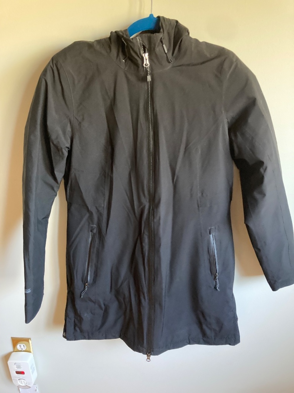 Eddie Bauer Black Hooded Jacket M Fall/Winter